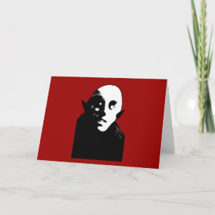 Toppna kusliga Nosferatu ansikteT-tröja, muggar Kort