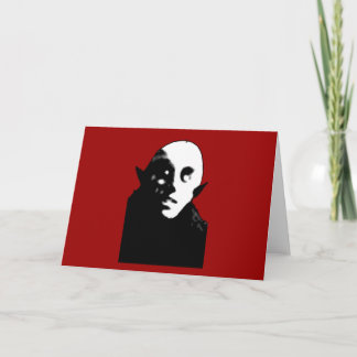 Toppna kusliga Nosferatu ansikteT-tröja, muggar Kort