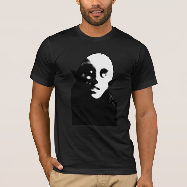 Toppna kusliga Nosferatu ansikteT-tröja, muggar T-shirt (Framsida)