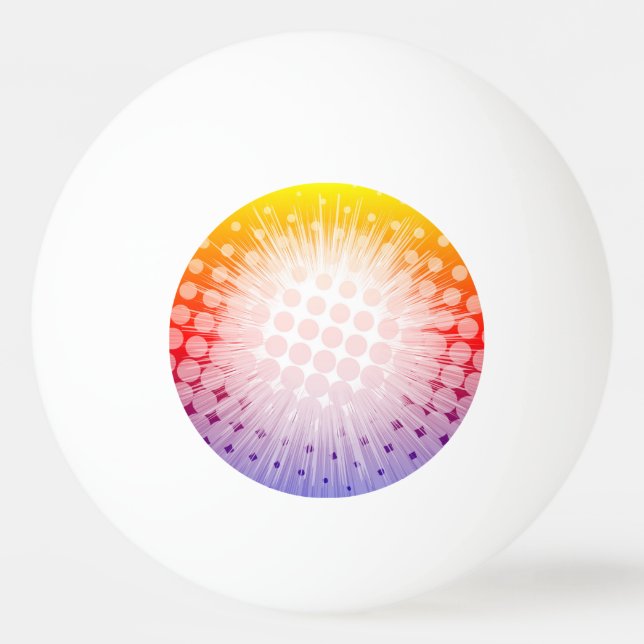 Toppna lilor för hjältepopkonst pingisboll (Baksidan)