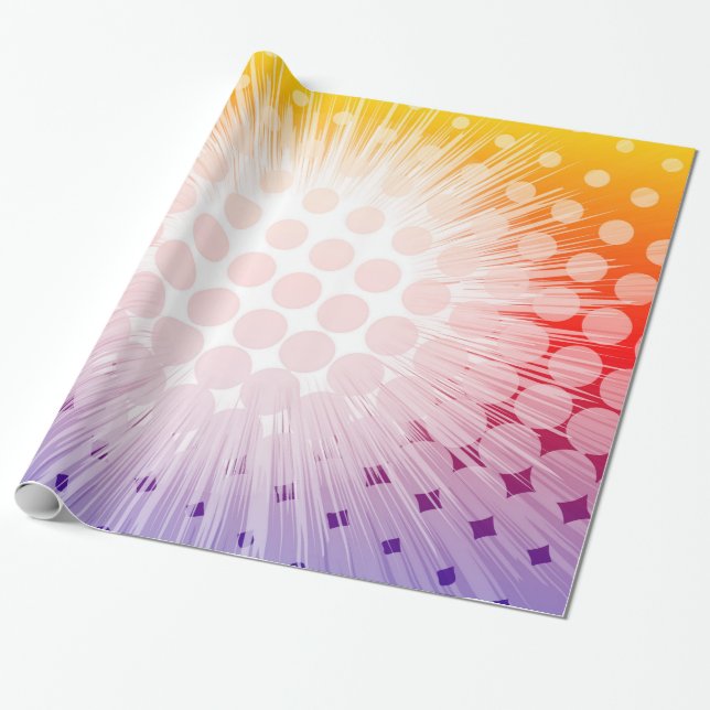 Toppna lilor för hjältepopkonst presentpapper (Utrullad)
