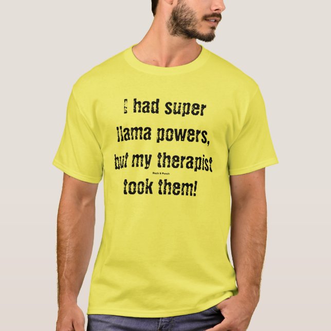 Toppna Llamaströmmar T-shirt (Framsida)