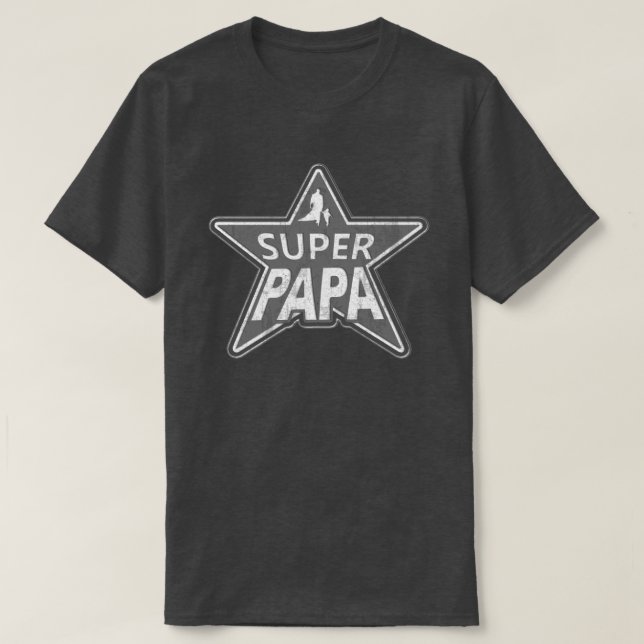 Toppna pappagrå färg tee shirt (Design framsida)