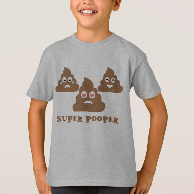 Toppna Pooper Emoji T-shirt (Framsida)