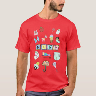 Toppna röda | vuxenbabyar för ABDL | | Baby4life Tee Shirt