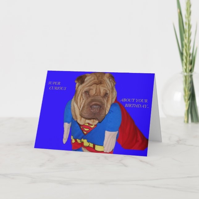 Toppna Shar Pei Kort (Framsida)