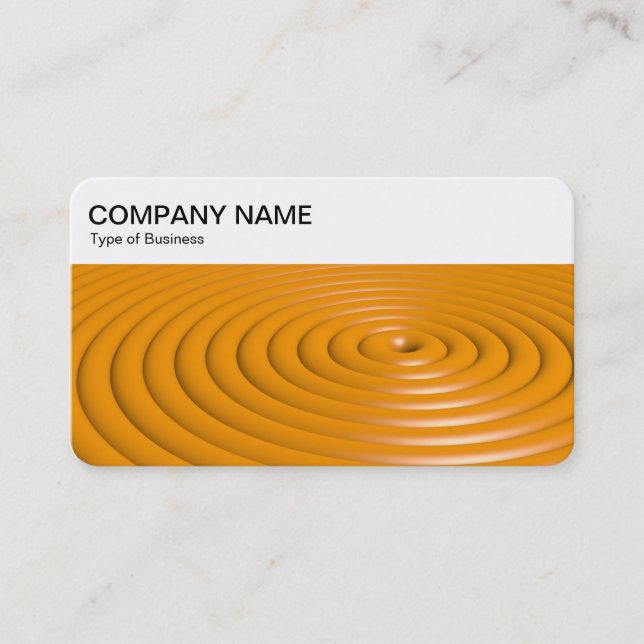 Topppanelen - Concentric Ringar - Orange Business  Visitkort (Framsida)