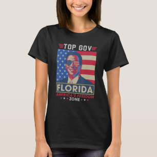 Toppstyr Ron DeSantis Florida Amerikas Frihetszon T Shirt