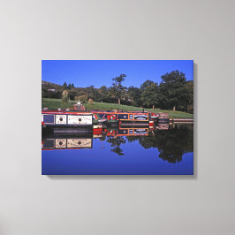 Toppvärde Forest Canal Derbyshire England Canvastryck