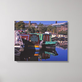 Toppvärde Forest Canal Derbyshire England Canvastryck