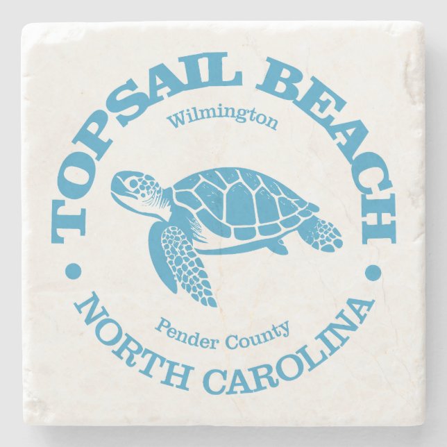 Topsail Beach (havssköldpaddor) Stenunderlägg (Framsidan)