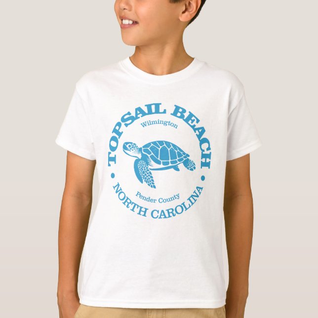 Topsail Beach (havssköldpaddor) T Shirt (Framsida)