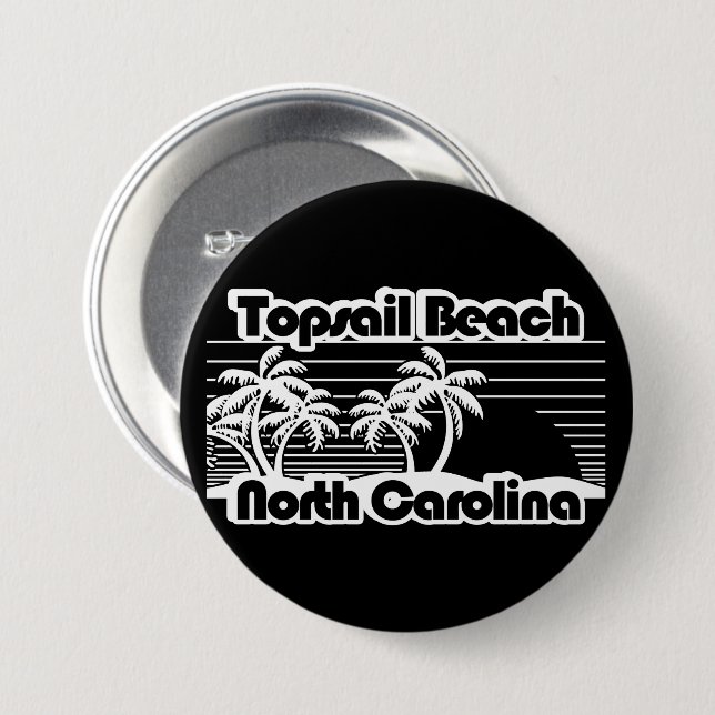 Topsail Beach North Carolina Knapp (Framsida & baksida)