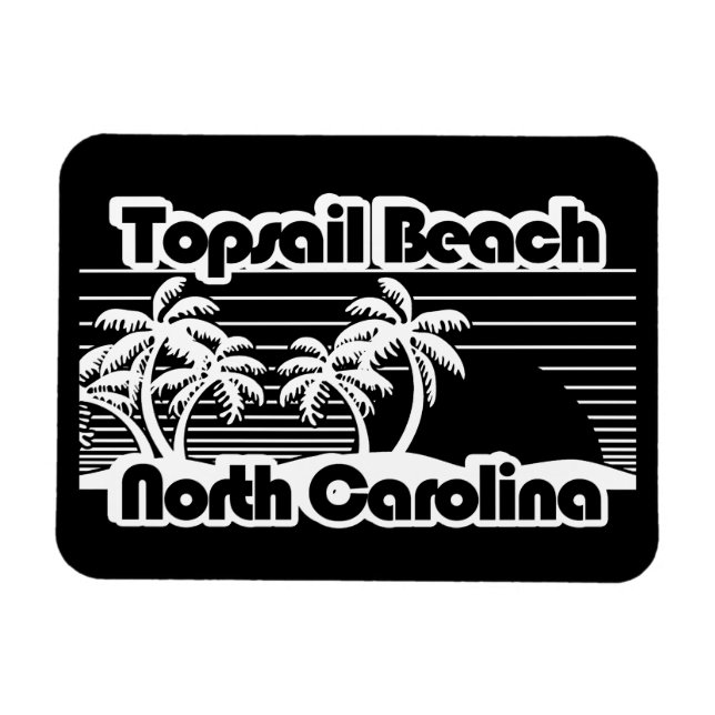 Topsail Beach North Carolina Magnet (Horisontell)