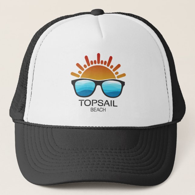 Topsail Beach North Carolina Sunglasses Keps (Framsida)
