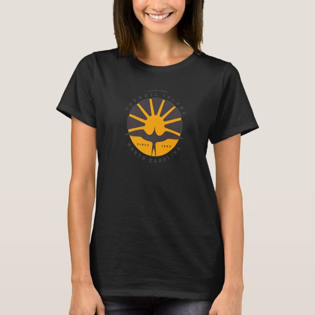 Topsail Island NC Summertime Vacationing Sunrise S T Shirt (Framsida)