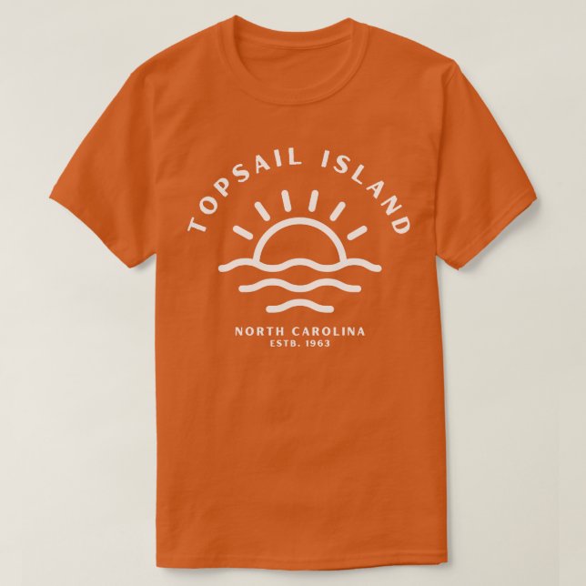 Topsail Island North olina Sunrise 2 T Shirt (Design framsida)