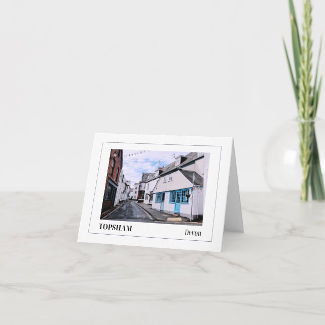 Topsham, Devon, England Kort (Framsida)