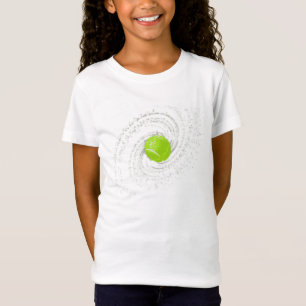 Topspin för flickatennisboll Sparkles T Shirt