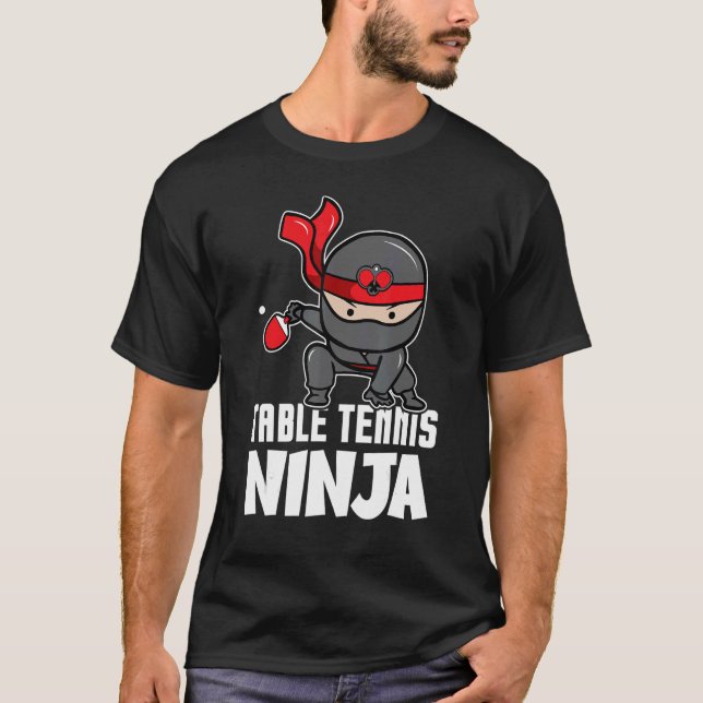 Topspin-stift (Ping Pong) för Bord tennis Player T Shirt (Framsida)