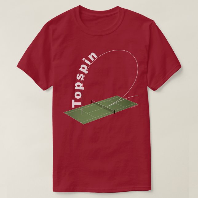 Topspin Tennis Court T Shirt (Design framsida)