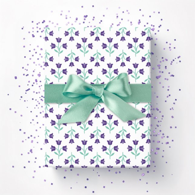 Topsy Tulip in Purple and Teal Presentpapper (Skapare uppladdad)