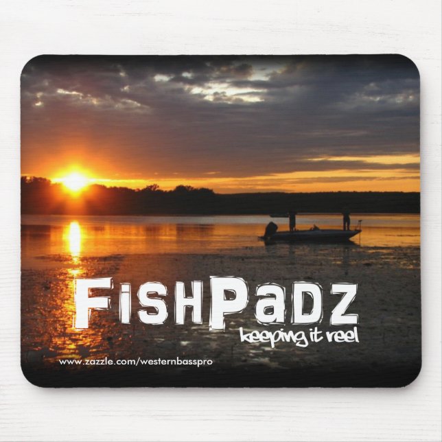 Topwater som fiskar Mousepad Musmatta (Framsidan)