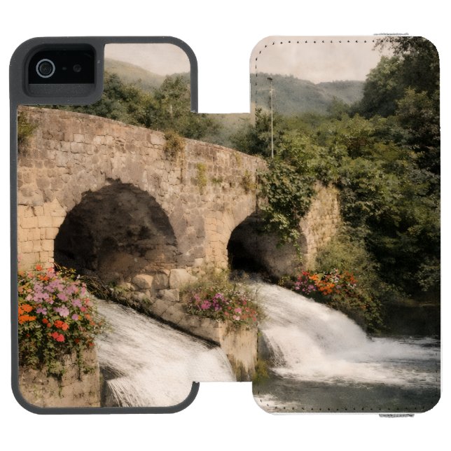 toque relajante a tu hogar incipio iPhone wallet skal (Folio Öppen)