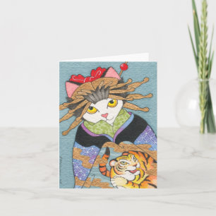 Tora Oiran Notecard Kort