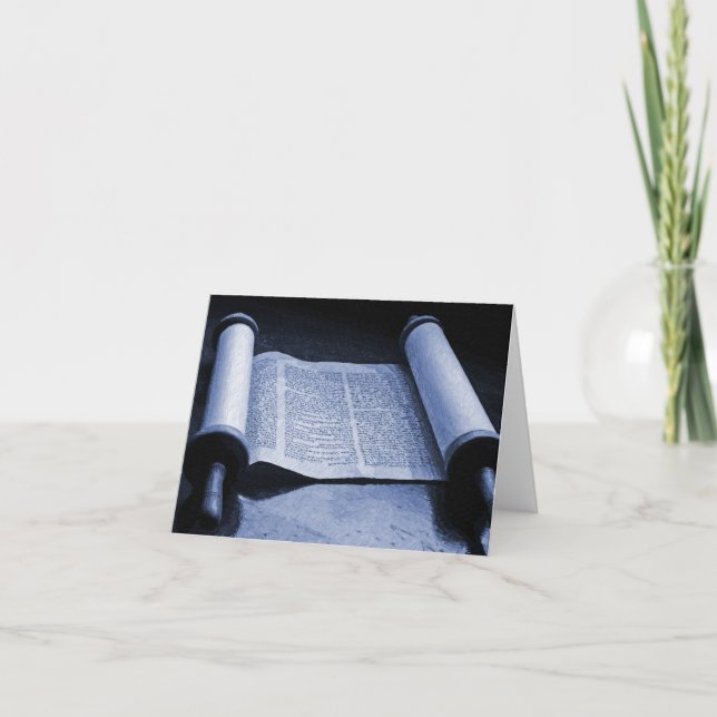 Torah Blue - tackkort (Framsida)