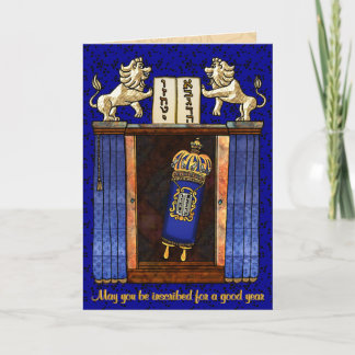 Torah i öppna Ark Helgkort