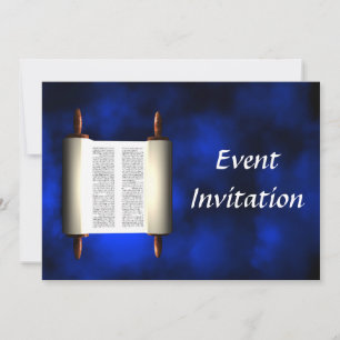 Torah Light Pub Mitzvah Inbjudningar