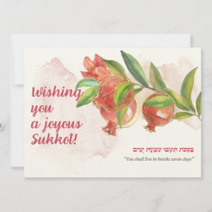 Torah Quote & Önskemål för Sukkot w granater