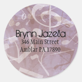 TORAH-Returadressens dekal Runt Klistermärke