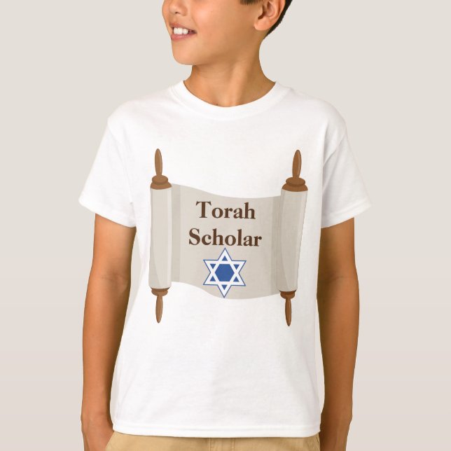 Torah Scholar Rulla Theme T-Shirt (Framsida)