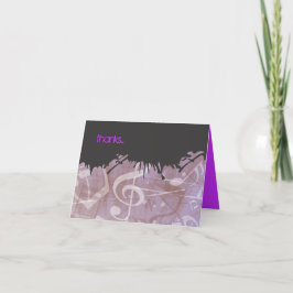 TORAHNS MELODI Bar/Bat Mitzvah Tacksamhetskort Tack Kort