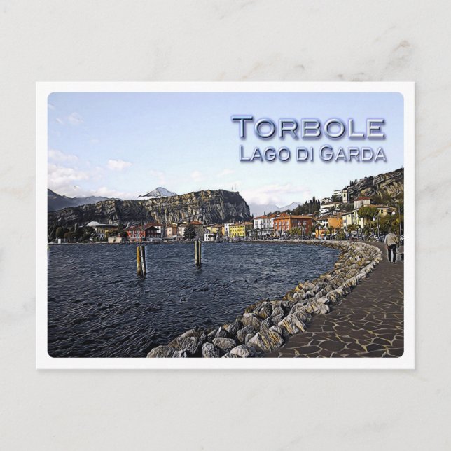 TORBOLE - Sjö Garda - promenad - Trentino - Vykort (Framsida)