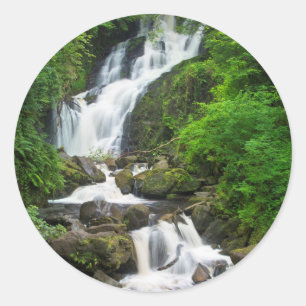 Torc vattenfall naturskön, Irland Runt Klistermärke