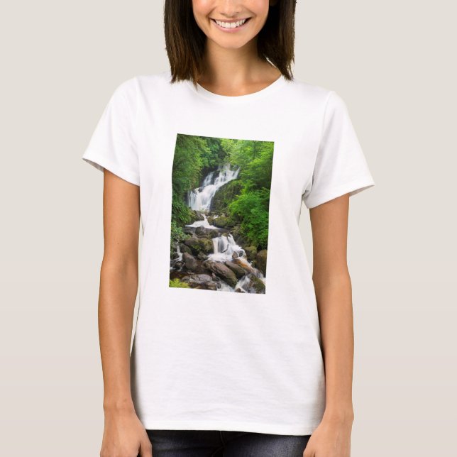Torc vattenfall naturskön, Irland Tee Shirt (Framsida)