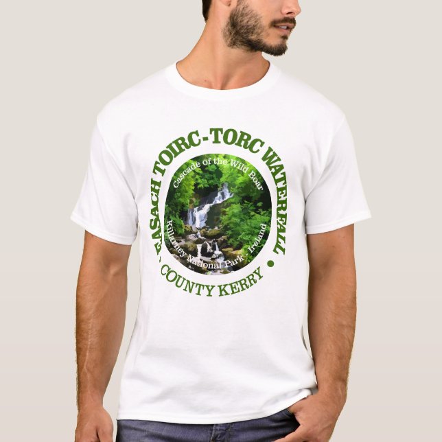Torc Waterfall (rd) T Shirt (Framsida)