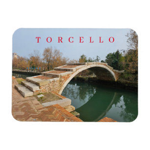 Torcello Djävulen Erbrons vykylmagnet Magnet