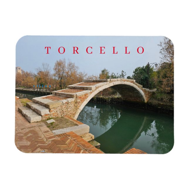 Torcello Djävulen Erbrons vykylmagnet Magnet (Horisontell)
