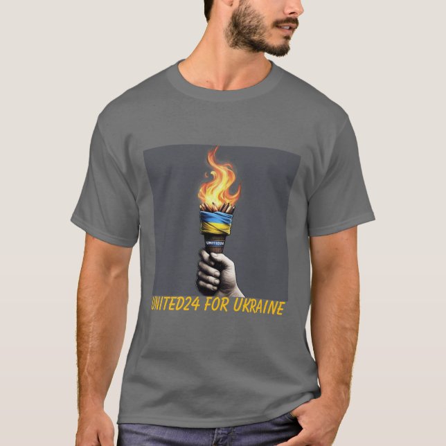 Torch av Ukraina United24 Resilience T-shirt (Framsida)