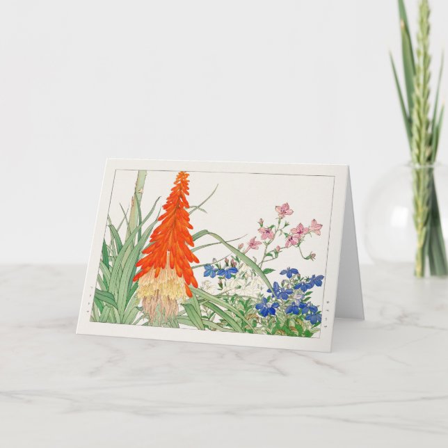Torch lily, Lobelia av Tanigami Konan Kort (Framsida)