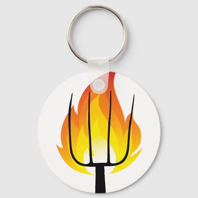 Torch och pitchfork nyckelring (Framsida)