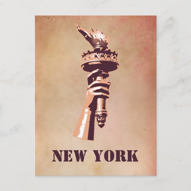 Torch of Liberty, New York Vykort (Framsida)