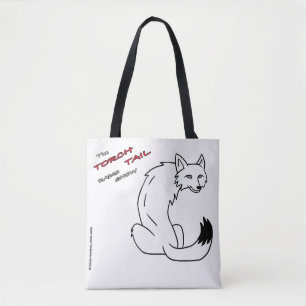 Torch Svan & Leaping Coyote på en Tote Bag Tygkasse