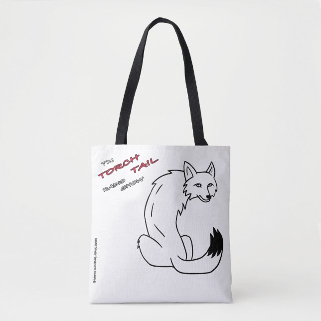 Torch Svan & Leaping Coyote på en Tote Bag Tygkasse (Framsida)
