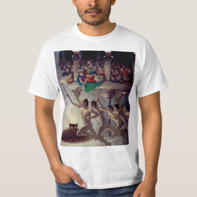 Torch Tävling, Grecian Olympics by N. C. Wyeth T Shirt (Framsida)