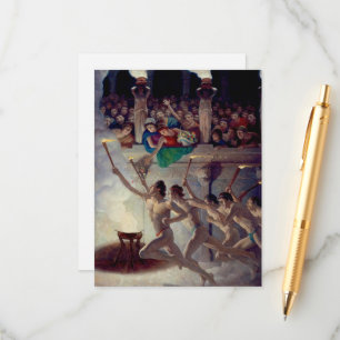 Torch Tävling, Grecian Olympics by N. C. Wyeth Tilläggskort